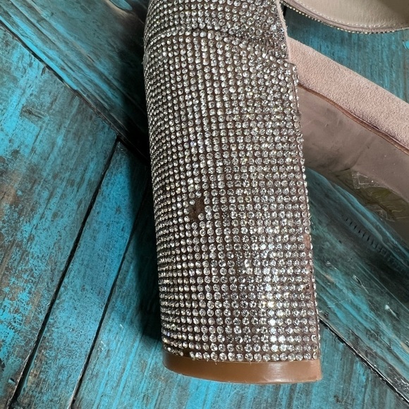 Jeffrey Campbell Lindsay Rhinestone Ankle Strap Sandals Size 8.5 Glam Feminine - Picture 14 of 16